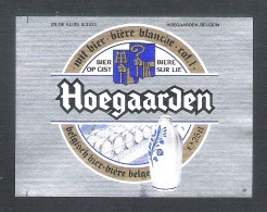 HOEGAARDEN  WIT  BIER  - 25 CL  - 1 BIERETIKET  (BE 054) - Bière