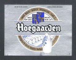 HOEGAARDEN  WIT  BIER  - 25 CL  - 1 BIERETIKET  (BE 054) - Cerveza