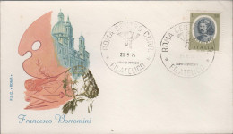 ITALIA - ITALIE - ITALY - 1974 - Uomini Illustri - 2ª Emissione - Borromini - FDC Roma - FDC