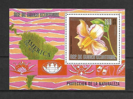 Equatorial Guinea 1976 Flowers Of South America MS MNH - Guinée Equatoriale