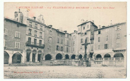 CPA 9 X 14 Aveyron VILLEFRANCHE DE ROUERGUE La Place Notre Dame  Crucifix - Villefranche De Rouergue