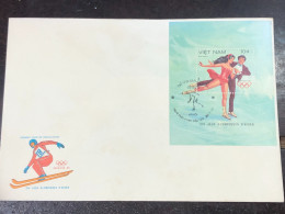VIET  NAM ENVELOPE-F.D.C BLOCKS-(1984 Figure Skating) 1 Pcs Good Quality - Viêt-Nam