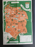 Portugal Dépliant Touriste Avec Carte Benavente Samora Correia Santo Estevão Santarém 1952 Tourist Flyer Map - Tourism Brochures