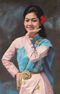 4927 66 A Thai Girl In The Dance Costume. (small Fold At The Top Right)  - Tailandia