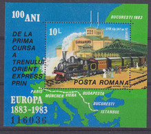Romania 1983 Orient Express M/s ** Mnh (ZO241)  CRAZY PRICE - Europäischer Gedanke
