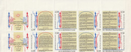 France 1989 Bicentenaire De La Déclaration Des Droits De L Homme Et Du Citoyen N°B2605A Neuf** X2 - Unused Stamps