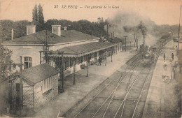 LE PECQ - Vue Générale De La Gare. - Bahnhöfe Mit Zügen