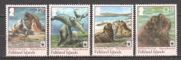 Falkland Islands 2011 Mi 1143-1146 MNH WWF - PATAGONIAN SEA LION - Neufs