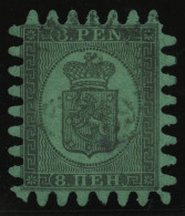 FINNLAND 6Cx O, 1867, 8 P. Schwarz Auf Grün, Praktisch Alle Zungen, Pracht - Sonstige & Ohne Zuordnung