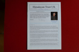 Signed G. Lowe Himalayan Trust 2007 E. Hillary Signature Printed Everest Mountaineering Escalade Alpinisme - Sportspeople