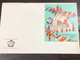 VIET  NAM ENVELOPE-F.D.C BLOCKS-(1985 Vietnamese Youth At The Festival) 1 Pcs Good Quality - Vietnam