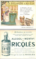 Chromos & Images - Ricqlès - Alcool De Menthe - La Boulangère à Des Ecus - Autres & Non Classés