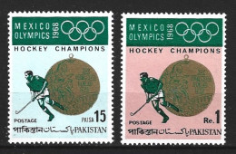 PAKISTAN. N°264-5 De 1969. Hockey Sur Gazon. - Estate 1968: Messico