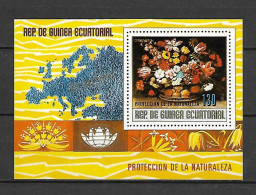 Equatorial Guinea 1976 Flowers Of EUROPE MS MNH - Guinée Equatoriale