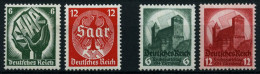 Dt. Reich 544-47 **, 1934, Saarabstimmung Und Reichsparteitag, 2 Prachtsätze, Mi. 175.- - Ungebraucht