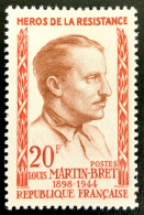 1959 FRANCE N 1201 - LOUIS MARTIN BRET HÉROS DE LA RÉSISTANCE - NEUF** - Ungebraucht