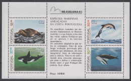 Portugal : 1983, Blockausgabe: Mi. Nr. 41, Int. Briefmarkenausstellung BRASILIANA ’83: Bedrohte Meeressäugetiere. **/MNH - 1983