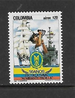 COLOMBIE 1985 ECOLE NAVALE-BATEAUX YVERT N°PA739 NEUF MNH** - Bateaux