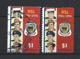 Australia 2016 RSL Centenary Y.T. 4327A/4327B (0) - Used Stamps
