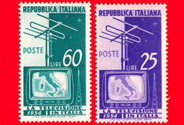 Nuovo - MNH - ITALIA - 1954 - Inizio Di Servizio Di Televisione Nazionale - RAI - Serie Completa - 1946-60: Nuevos