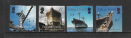 ILES FALKLAND 2010 RESTAURATION SS GREAT-BRITAIN-BATEAUX YVERT N°1054/1057 NEUF MNH** - Ships