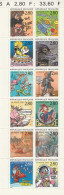 France 1993 Le Plaisir D écrire Vu Par 12 Auteurs De Bandes Déssinées N° 2836/2847 Neuf** De Feuille - Unused Stamps