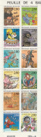 France 1993 Le Plaisir D écrire Vu Par 12 Auteurs De Bandes Déssinées N° 2836/2847 Neuf** De Feuille - Unused Stamps