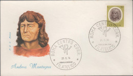 ITALIA - ITALIE - ITALY - 1974 - Uomini Illustri - 2ª Emissione - Mantegna - FDC Roma - FDC