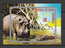 Equatorial Guinea 1974 Animals - Hippopotamus MS MNH - Andere & Zonder Classificatie
