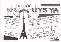 AK 213391 QSL - USSR - Zaporozhie - Radio