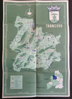 Portugal Dépliant Touriste Avec Carte Trancoso Guarda 1964 Tourist Flyer Map Chateau Castle - Dépliants Touristiques