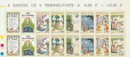 France 1995 Tricentenaire De La Mort De Jean De La Fontaine Illustrations De Fables N° 2958/2963 Neuf** De Feuille X2 - Unused Stamps