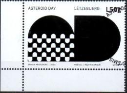 Luxembourg, Luxemburg,  2024   , Internationaler Asteroidentag, 3,  OBLITERE, GESTEMPELT - Usati