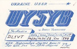 AK 213392 QSL - USSR - Ukraine - Zaporozhye - Radio