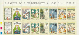 France 1995 Tricentenaire De La Mort De Jean De La Fontaine Illustrations De Fables N° 2958/2963 Neuf** De Feuille X2 - Unused Stamps