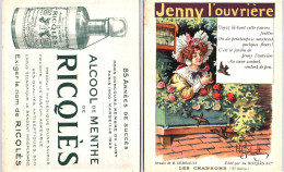 Chromos & Images - Ricqlès - Alcool De Menthe - Jenny L'ouvrière - Sonstige & Ohne Zuordnung