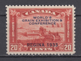 Canada 1933 Grain Exhibition Overprint Stamp,Scott#203,OG,MLH,VF - Ungebraucht