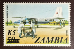 Zambia 1985 Flying Doctor Surcharge MNH - Zambie (1965-...)