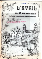 87- SAINT ST VICTURNIEN- BULLETION COMMUNAL L' EVEIL-14 AVRIL 1986-G. DAUDET MAIRE-CLUB JUDO-MOTO CLUB-CHASSE-PETANQUE - Limousin