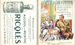 Chromos & Images - Ricqlès - Alcool De Menthe - Mr Et Me Denis - Autres & Non Classés