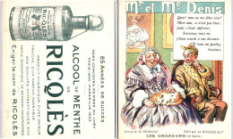 Chromos & Images - Ricqlès - Alcool De Menthe - Mr Et Me Denis - Other & Unclassified
