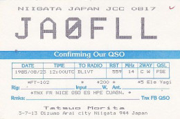 AK 213402 QSL - Japan - Niigata - Radio Amateur