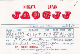 AK 213403 QSL - Japan - Niigata - Radio-amateur