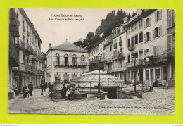 88 PLOMBIERES LES BAINS VOIR ZOOM Personnages Devant Chez Le Coiffeur Bain Romain Et Bain Tempéré édit G. Schweikert - Plombieres Les Bains