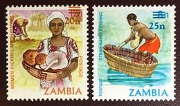 Zambia 1985 Traditional Life Surcharges MNH - Zambia (1965-...)