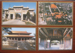 China Stamped Postcard,TP8 Confucius Temple, Confucius Mansion, And Confucius Forest，4 Pcs - Postcards