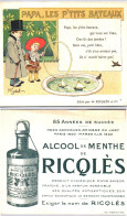 Chromos & Images - Ricqlès - Alcool De Menthe - Papa Les P'tits Bateaux - Autres & Non Classés