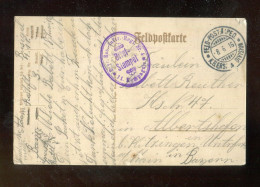 "DEUTSCHES REICH" 1916, Feldp.-Bildkarte M.Stempel "FELD-POST-EXP.",Briefstempel "11. Komp.",rs.Bild "Vorposten" (B2106) - Feldpost (portvrij)