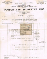 47 AGEN YT519B (Gandon Seul S/ Lettre Cachet Manuel) Avec Facture Maison Secrétat Vins & Alcools 235 - Lebensmittel