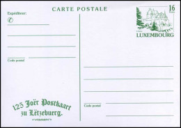 Luxemburg - Postkaart - 125 Jaar Postkaarten InLuxemburg - Postwaardestukken